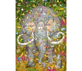 HEYE Puzzle Elefantenleben / 1000 Teile / 50 x 70 cm