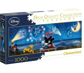 Clementoni Panoramapuzzle Mickey und Minnie / 1000 Teile / ab 14 Jahren