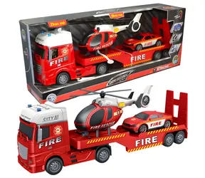SPARKYS CITY SERVICE CAR Feuerwehrwagen / 1:12 / mit Hubschrauber und Pkw / ab 3 Jahren