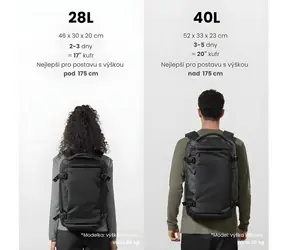 tomtoc Navigator T66 Liteway schwarz / Laptop-Rucksack / Reise / 40 l / 17,3"