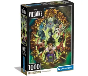 Clementoni Puzzle Disney: Bösewichte / 1000 Teile / ab 18 Jahren