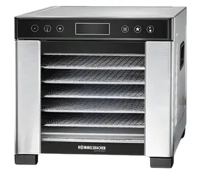 Rommelsbacher DA 650 Edelstahl-Schwarz / Trockner / 600 W / 35 °C - 75 °C / 7 x 27,5 x 25 cm