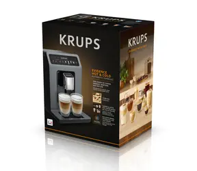Krups EA 898 GF Heiß- und Kaltgetränkeautomat / Kaffeevollautomat / OLED-Touchscreen / 1450 W