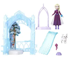 Mattel Disney Die Eiskönigin - Kleine Elsa Puppe - Eisversteck / Spielset / ab 3 Jahren / Kunststoff