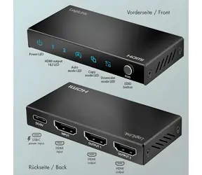 HDMI-Splitter 1x2 Anschlüsse (HD0066) / HDMI-Splitter / 4K 60Hz