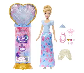 Mattel Disney Princess Reveal Cinderella Puppe / 8 Überraschungen / ab 3 Jahren