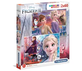 Clementoni Puzzle Die Eiskönigin 2 / 2x60 Teile / ab 5 Jahren