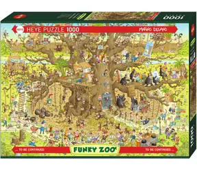 HEYE Puzzle Crazy Zoo: Monkey Run / 1000 Teile / 70 x 50 cm
