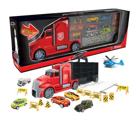 SPARKYS Stadtbahnwagen 55 cm / 5 Wagen und ein Hubschrauber / Maßstab 1:16 / ab 3 Jahren