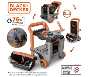 Smoby Black&Decker Werkstattwagen mit Werkzeugen / 19 Zubehörteilen / ab 3 Jahren