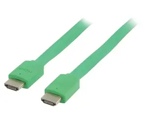 Valueline Flaches HDMI-Kabel, grün / HDMI-Kabel / HDMI 1.4 / 3D/4K / 2 m