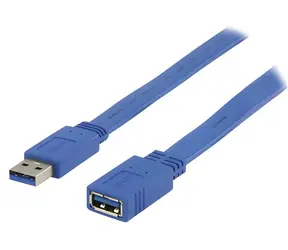 Valueline Flaches Verlängerungskabel USB 3.0 AA 3 m / Verlängerungskabel / USB 3.0 / AA