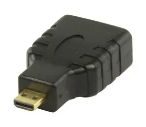 Valueline HDMI (F) - HDMI Micro (M) Adapter Gold / Adapter / vergoldete Anschlüsse / 3D/4K-Unterstützung