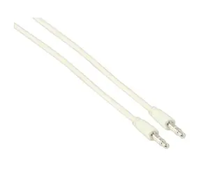 Valueline Anschlusskabel 3,5-mm-Stereo-Klinkenstecker, weiß / Anschlusskabel / 3,5-mm-Klinkenstecker / 3 m