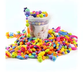 Bunte Perlen für Kinder / Kreativset / 150 Stück