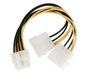 Valueline VLCP74400V015 / Splitterkabel 8-polig EPS - 2x Molex / intern / 0,15 m