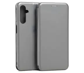 Beline Book Magnetische Silber-Hülle / Brieftaschenhülle / Samsung Galaxy M34 5G / Magnetisch / Kunstleder