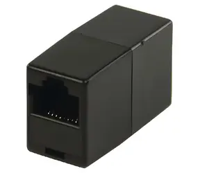 Valueline RJ45 (8P8C) CAT5-Stecker schwarz / Stecker / 2x RJ45 8P8C / Gerade
