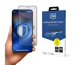 3MK HardGlass Matt Max Sichtschutz für iPhone 18 Pro / Schutzglas / Matt / Sichtschutzfilter