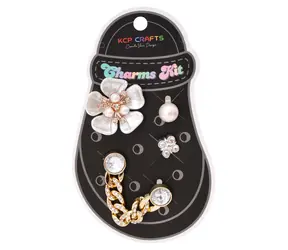 Sparkys Hausschuhe Anhänger Weiße Blume und Kette / Dekorative Accessoires / Kunststoff, Metall, Imitationsperlen