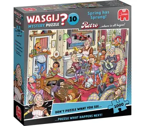 Jumbo-Puzzle WASGIJ Retro Mystery 10: Der Frühling ist da! / 1000 Teile / ab 15 Jahren