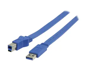 Valueline VLCP61105L20 / Kabel / USB 3.0 AB / flach / Anschluss / 2 m