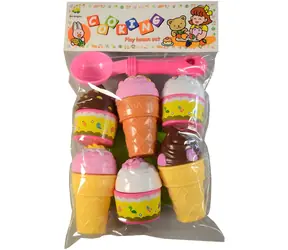 Eisdiele für Kinder mit Zubehör / Spielzeug / 27 x 17 cm / Kunststoff / ab 3 Jahren
