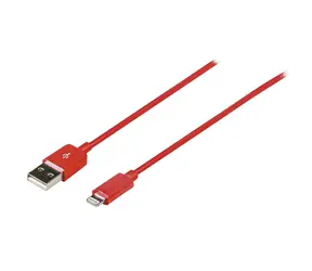 Valueline Apple Lightning-USB-A-Kabel, rot / Lade- und Synchronisierungskabel / 2 m