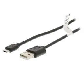 Valueline USB-A - Micro-USB B schwarz / USB-Kabel / USB 2.0 / 3 m
