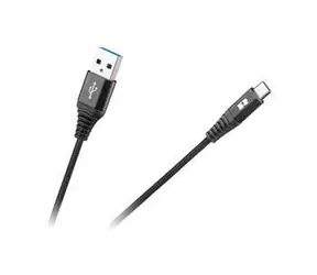Rebel USB-Kabel - USB-C, schwarz, 1 m / Kabel