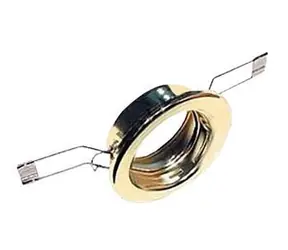 Goldene Deckenleuchte / Deckenleuchte / MR-, GU-Fassung / 50 mm / ohne Leuchtmittel