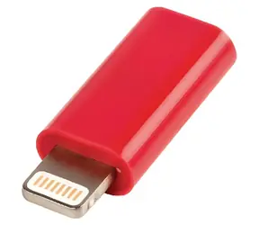Valueline Adapter Lightning 8-Pin auf USB Micro-B Buchse rot / Adapter