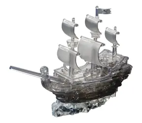 HCM KINZEL 3D Kristallpuzzle Piratenschiff / 101 Teile / ab 14 Jahren