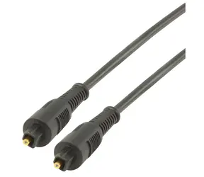 Valueline Toslink optisches Audiokabel schwarz / Optisches Audiokabel / 1 m