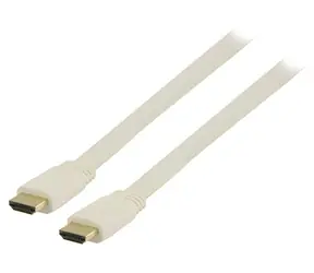 Valueline VGVP34100W15 weißes HDMI-Flachkabel (1,4 mm, 3D/4K, 1,5 m)
