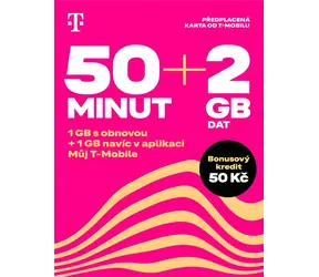 TWIST Standard / SIM-Karte / 50 Minuten + 2 GB Daten / Guthaben 50 CZK