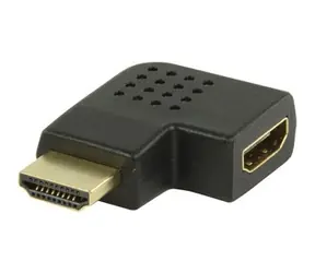 Valueline HDMI-Reduzierung GOLD abgewinkelt links / Reduzierung / 3D/4K / Vergoldete Anschlüsse