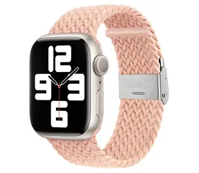 Devia Deluxe Series Sport4 pink / Armband für Apple Watch / Nylon geflochten / 44/45/46 mm