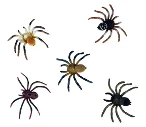Rappa Spinnen / Figuren / 5 Stück im Beutel / Farbmix / ca. 7 cm