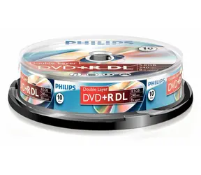 Philips DVD+ R DL 8,5 GB / DVD-Medium / 8x / 10 Stück / Spindel