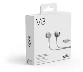 Sudio V3 weiß / Kabelgebundener In-Ear-Kopfhörer / Mikrofon / USB-C
