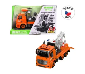 Batteriebetriebenes Kranauto / Batteriebetriebenes Auto / Licht und Sound / 30 cm