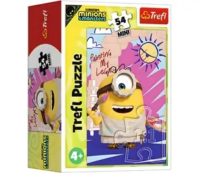 Trefl Puzzle Minions und Monster: Maler / 54 Teile / 20 x 13 cm / ab 4 Jahren