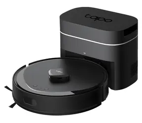 TP-LINK Tapo RV30 Max PLUS Gen2 schwarz / Saugroboter + Basisstation / Saugen & Wischen / 2600 mAh / HEPA-Filter