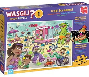 Jumbo-Puzzle WASGIJ Junior 1: Eiscreme! / 240 Teile / ab 8 Jahren