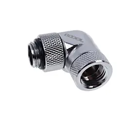 Alphacool Eiszapfen 90° chrom / Winkeladapter / G1/4 / drehbar / für 5mm Schläuche
