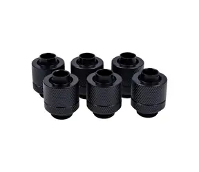 Alphacool Eiszapfen 13/10mm schwarz / Schraubanschluss / G1/4" / 6 Stück.