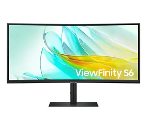 34" Samsung ViewFinity S6 LS34C652UEUXEN Schwarz / Monitor / VA / 3440 x 1440 / 1000R / 100 Hz / DP / HDMI / USB-C