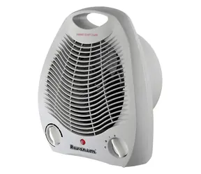 Ravanson FH-105 grau / Heißluftventilator / 2000 W / Drehregler / Thermosicherung