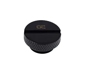 Alphacool Eiszapfen G1/4 schwarz / Blindanschluss / PC-Wasserkühlung / 1 Stück